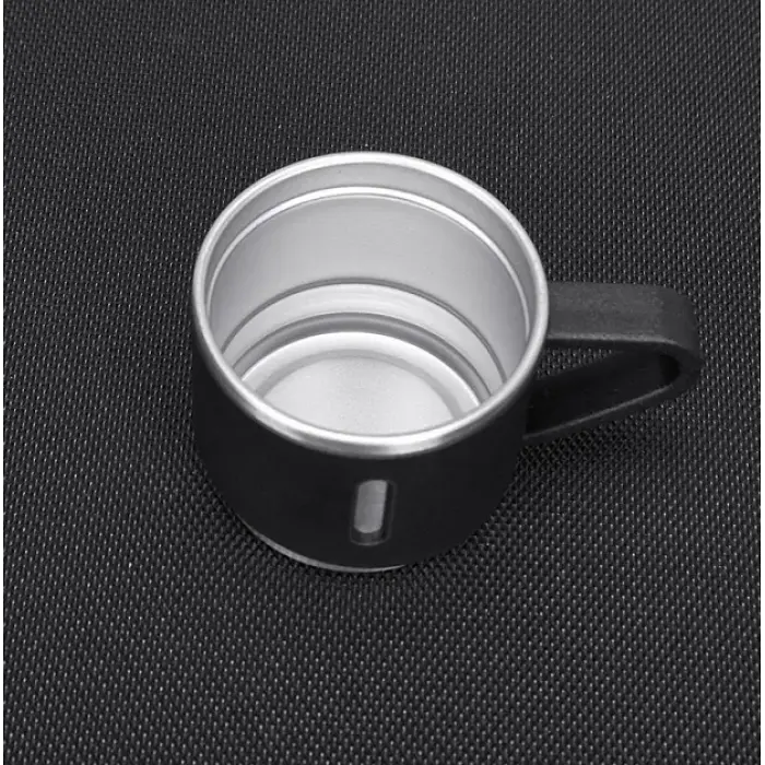 Подарунковий набір Vacuum Flask SET, термос з нержавіючої сталі 500 мл та 3 чашки чорний - фото 6