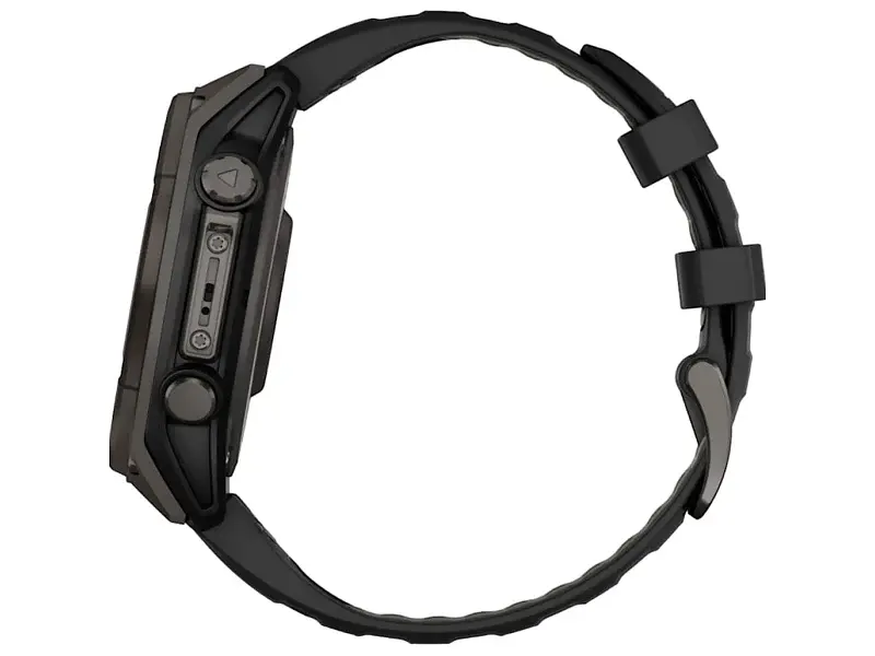 Спортивний годинник Garmin Fenix 8 47mm Solar Sapphire Carbon Gray DLC Titanium w. Black/Pebble Gray S. Band (010-02906-10/11) - фото 7