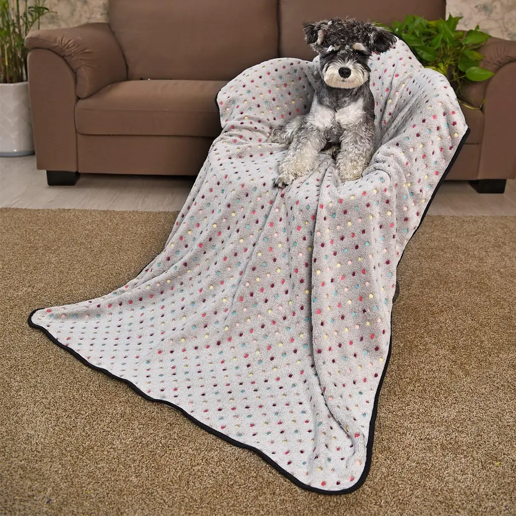 Теплий плед для домашніх тварин Люпосанчик Coral velvet - фото 2