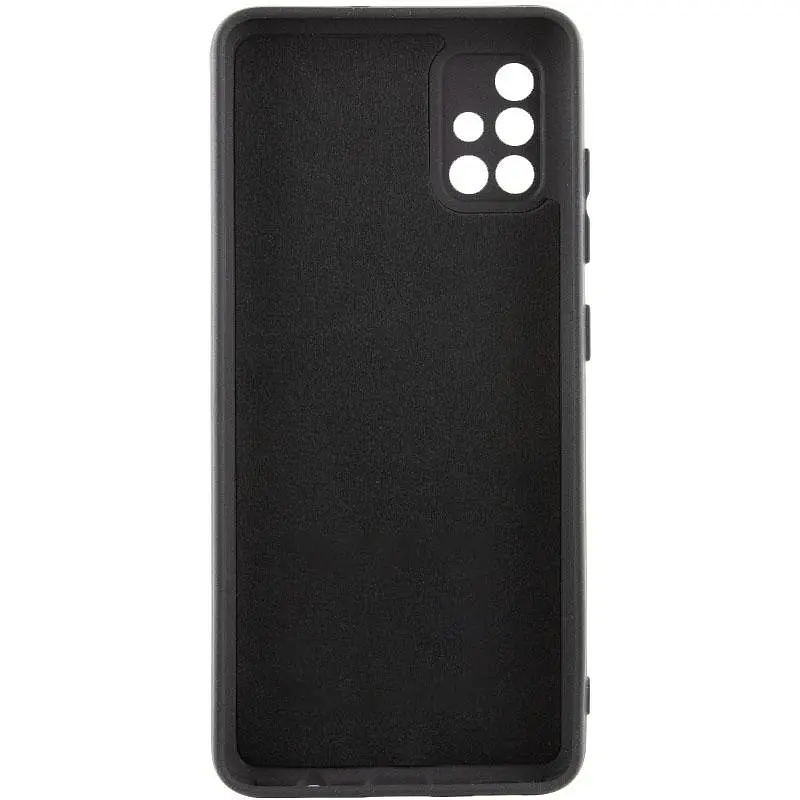 Чехол TPU Getman Liquid Silk Full Camera для Samsung Galaxy A71 Черный/Black - фото 4