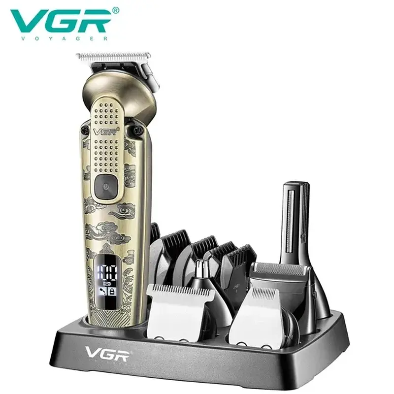 Набір для стрижки VGR V-095, 16 насадок - фото 3