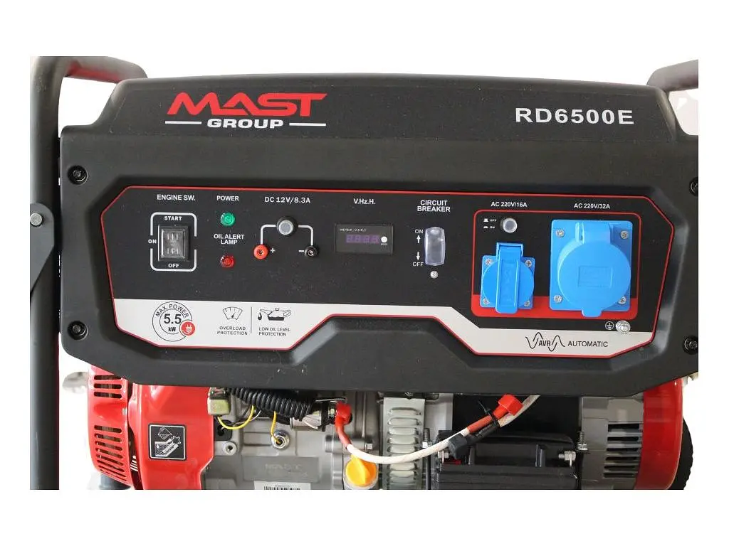 Бензиновый генератор MAST GROUP + газовая плитка Orcamp CK-505 + электрический обогреватель Gardyer HE2000 и лейка (KRD6500E) - фото 3