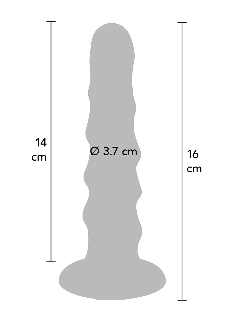 Фаллоимитатор ToyJoy Ribbed Dong 6 Inch 16 см (розовый) - фото 8