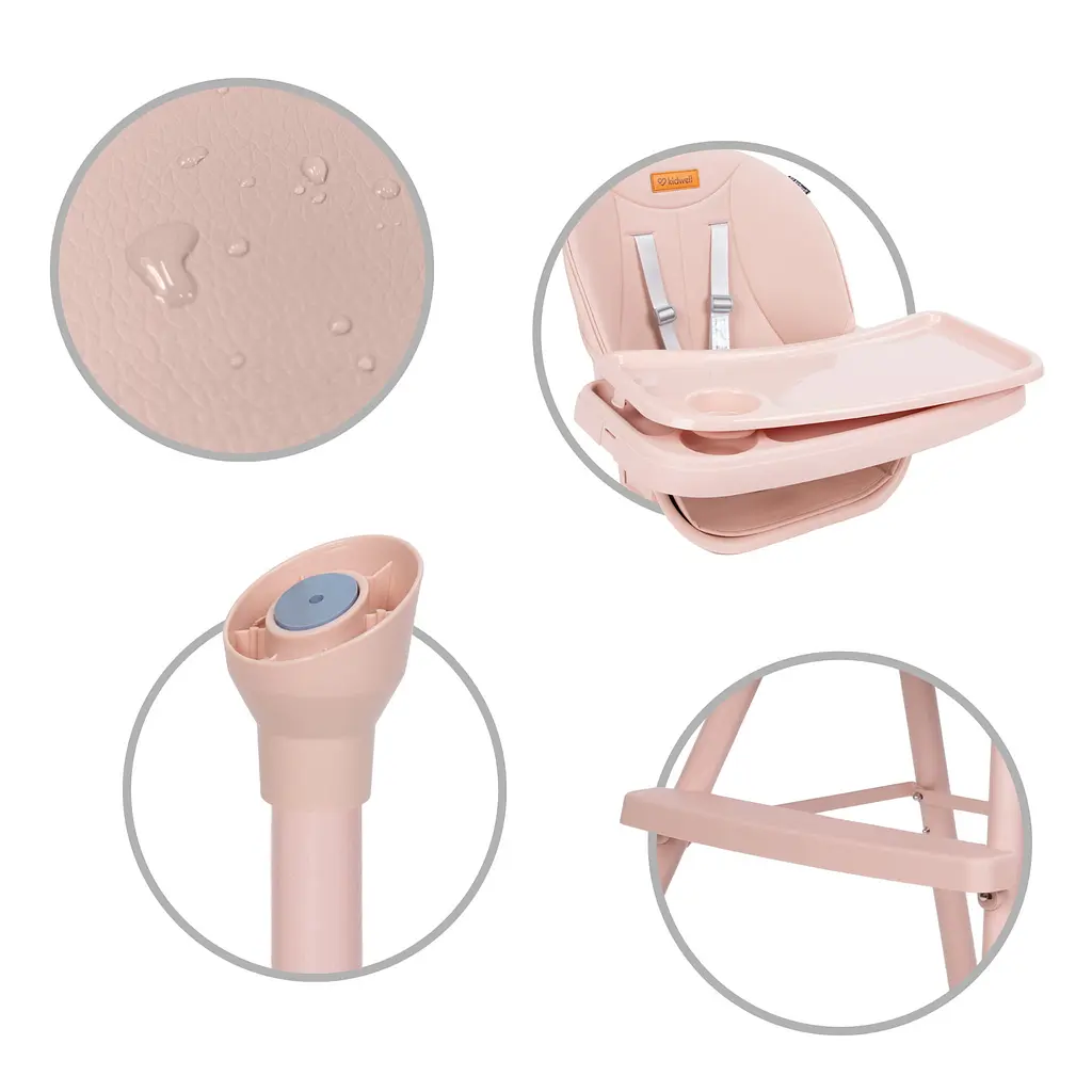 Стульчик для кормления 4в1 Kidwell EATAN Pink - фото 4