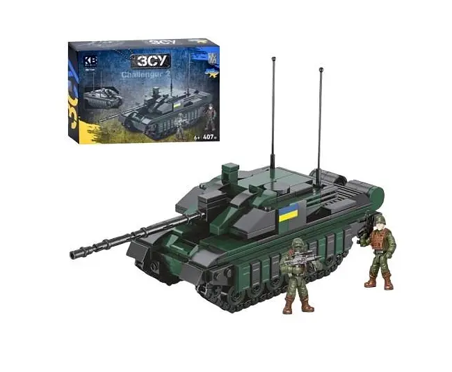 Конструктор KB 1144 LimoToy "Військовий танк Challenger 2" фігурки 407дет в коробці (6903317617135) - фото 2