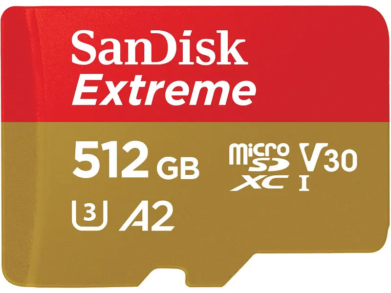 Карта пам'яті SanDisk Extreme microSDXC UHS-I U3 V30 A2 + SD-Adapter 512 GB (SDSQXAV-512G-GN6MA) - фото 2