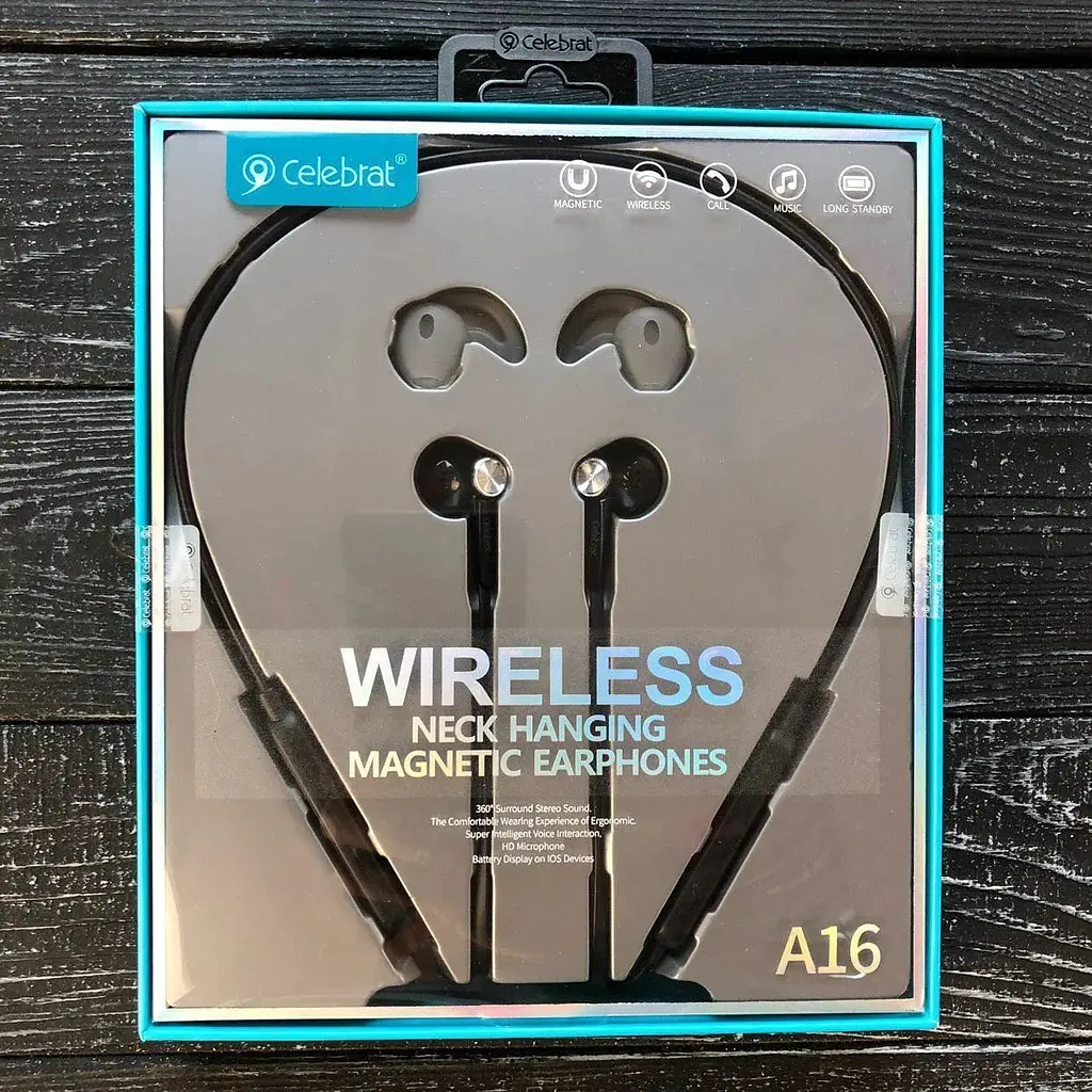 Наушники Celebrat A16 Bluetooth с затылочной дугой - фото 2