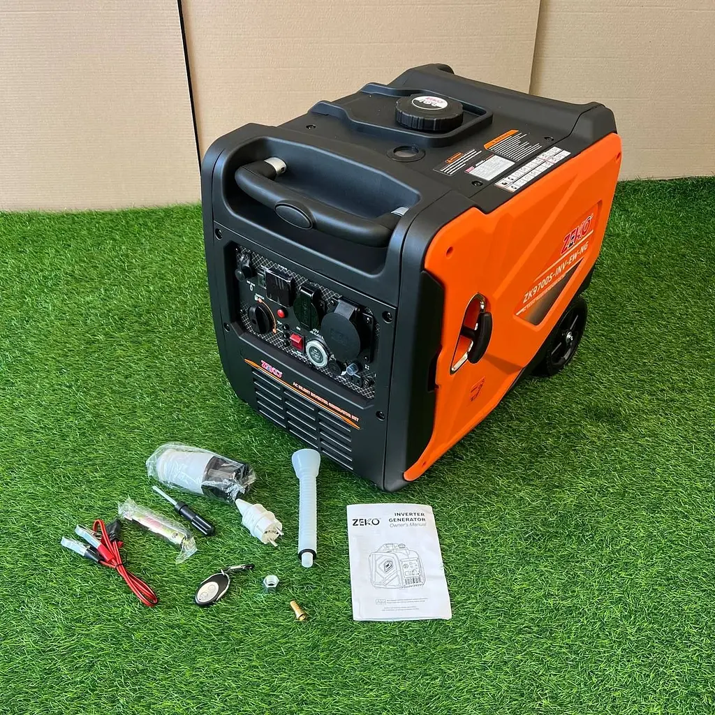 Інверторний двопаливний генератор (газ/бензин) Zeko ZK9700S-INV-ЕW-NG (6.5/7.0 кВт) з Електростартером та пультом  - фото 5