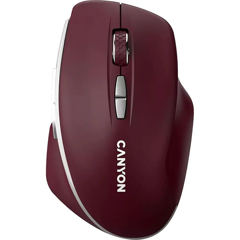 Миша Canyon MW-21 Blue LED Wireless Burgundy Red (CNS-CMSW21BR)