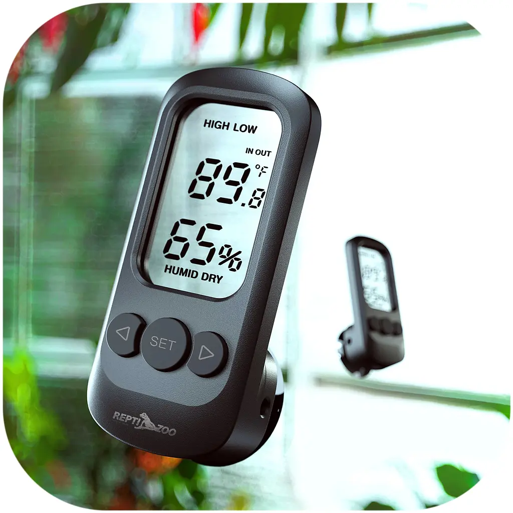 Гігрометр - термометр цифровий Repti-Zoo Digital Alarm Thermometer Hygrometer (SH129) - фото 2