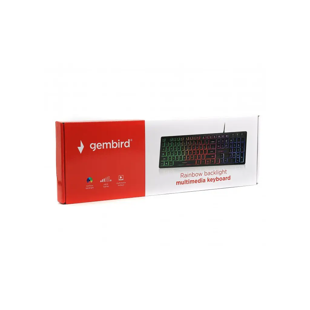 Клавіатура Gembird KB-UML-01-UA USB Black (KB-UML-01-UA) - фото 3
