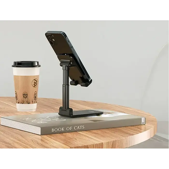 Підставка для телефону чорна настільна mobile holder Borofone BH42 Lite Star - фото 4