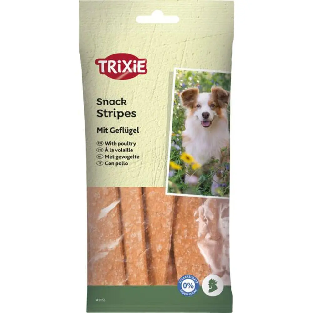 Ласощі Trixie Stripes для собак смужки з м'ясом свійських птахів 100 г (арт.3156)