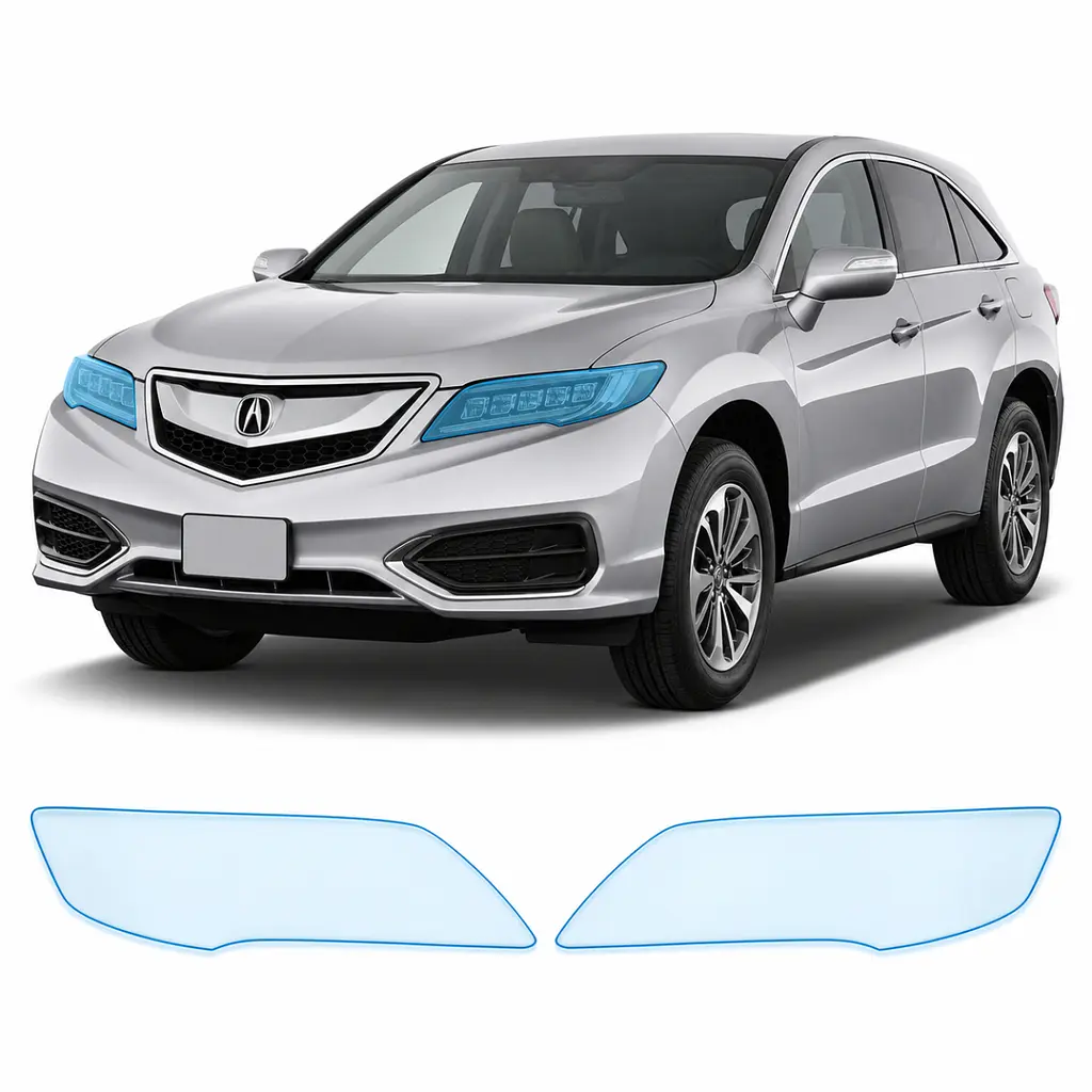 Антигравійна захисна бронеплівка за лекалами для Acura RDX TX2/CDU facelift 2016-2018 - оптика (фари та ПТФ)