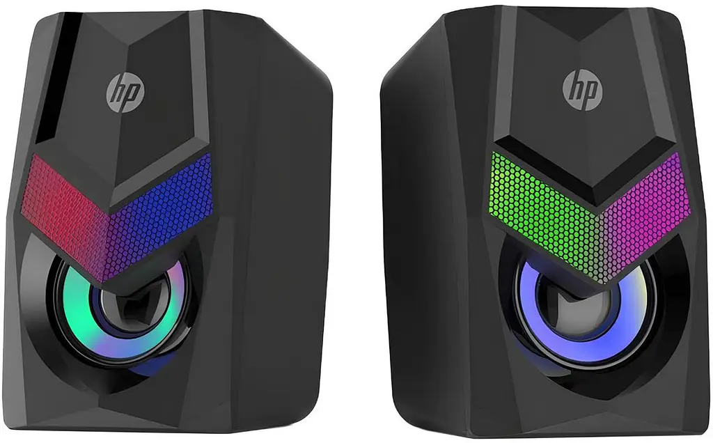 Акустична система 2.0 HP DHE-6000, 3,5мм + USB, 6Вт, LED RGB (DHE-6000) - фото 2