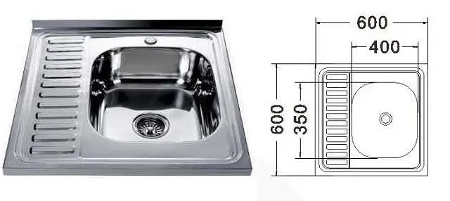 Кухонная мойка Mira MR 6060 Decor Right - фото 3