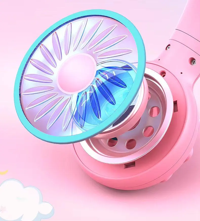 Дитячі бездротові навушники з єдинорогом Onikuma B-75 з Bluetooth 5.4, RGB підсвіткою Рожеві - фото 9