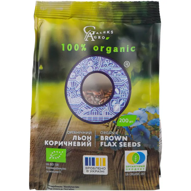 Льон коричневий Galeks-Agro органічний 200 г