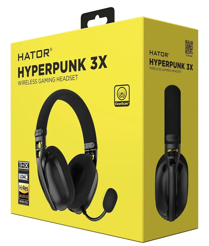 Игровая гарнитура HATOR Hyperpunk 3X Hi-Res Wireless Black (ESH14) - фото 9