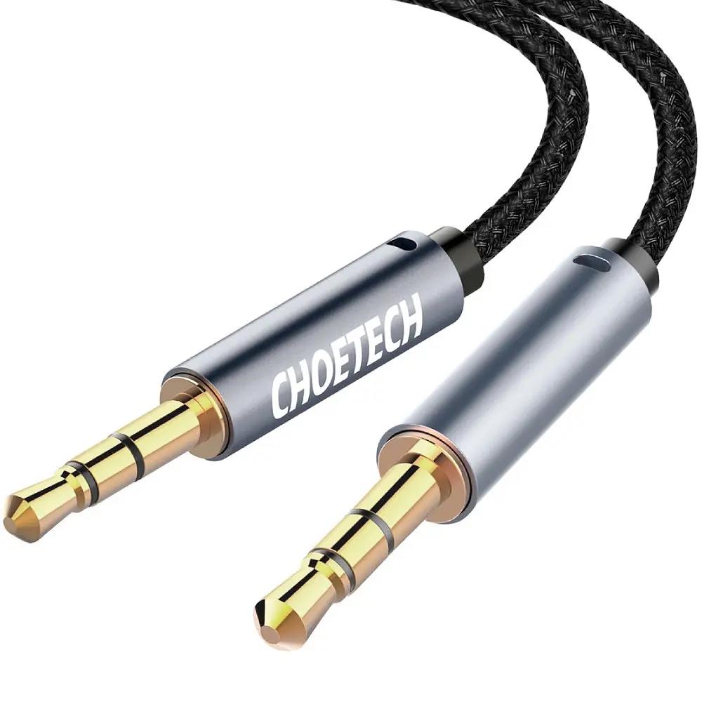 Кабель AUX - TRS Audio 3.5мм M/M 1,2м Choetech - фото 2