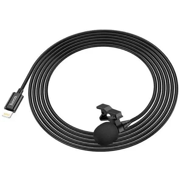 Микрофон Hoco L14 с разъемом Lightning для iPhone и iPad черный (MAW-44262_629) - фото 4