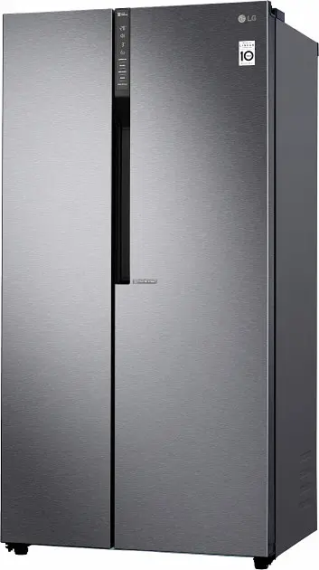 Холодильник SBS LG GC-B247JLDV 179х72х91см 2 двері холодильне відділення-394 л морозильне відділення-219 л A+ NF зона свіжості дисплей зовнішній платиново-сріблястий (GC-B247JLDV) - фото 3