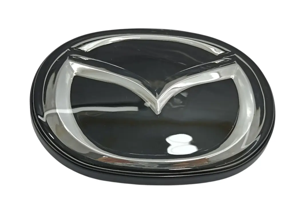 Емблема решітки Mazda 3 (2010-2011р) чорна+хром 141х111 мм під склом (на напрямних) - фото 5
