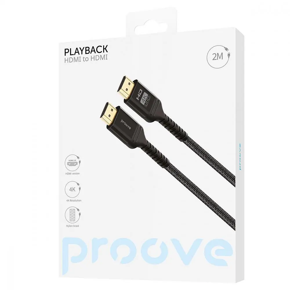 Кабель Proove HDMI-HDMI V 2.0 2 м (DCP220003601) - фото 3