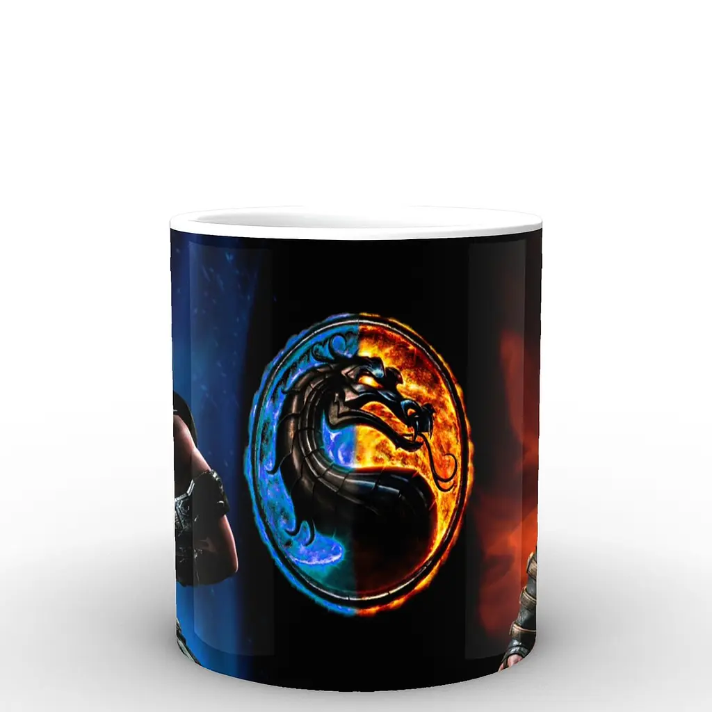 Кухоль GeekLand Mortal Kombat Мортал Комбат дракон MK.02.01 330 мл білий - фото 3