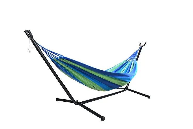 Садовий гамак Gardlov 10198 з каркасом 200×150 см двомісний сталевий кольоровий навантаження до 200 кг - фото 5