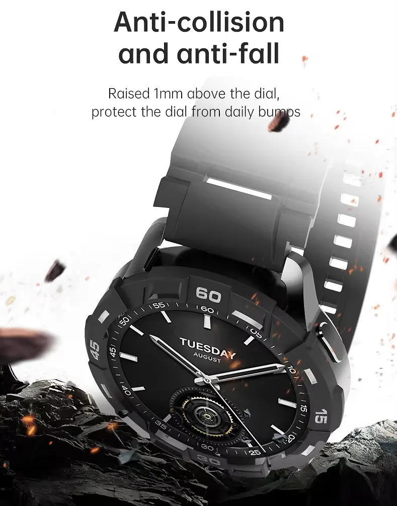 Безель Sikai для смарт-часов Xiaomi Watch S3 Black-white Sport - фото 7