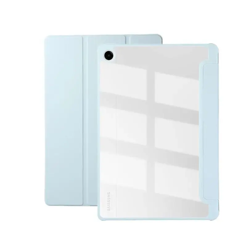 Чехол TPUCristal SlimTPU Spen holder Samsung Galaxy Tab A9 Plus SM X210 X215 X216 Голубой - фото 2