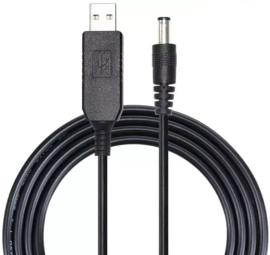 Кабель живлення для роутера USB-DC 5v-9v (1m)