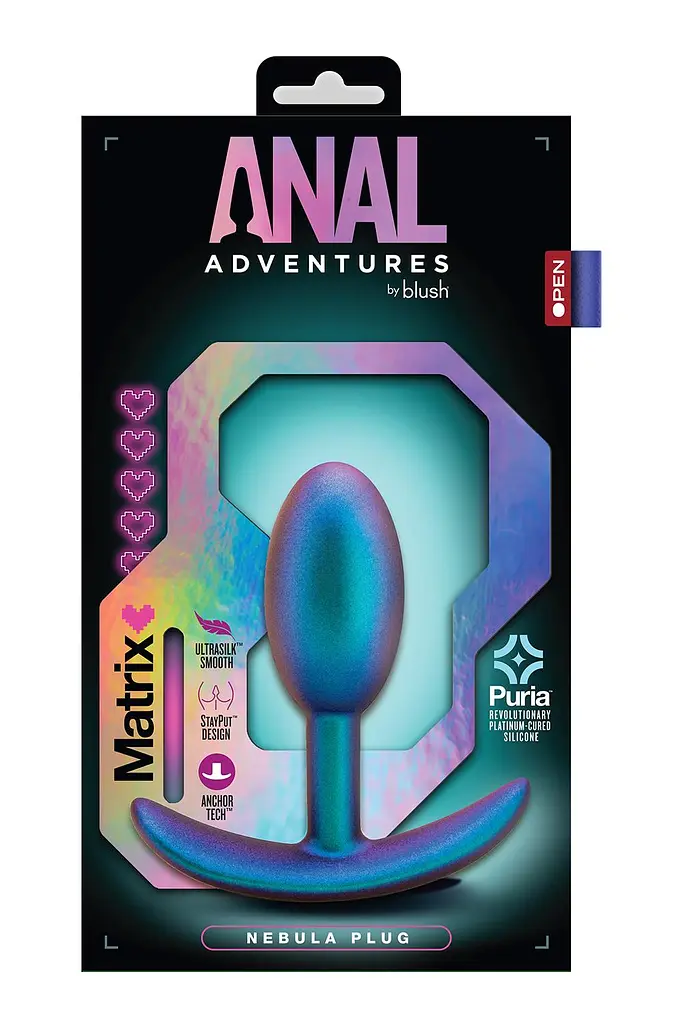Анальная пробка Anal Adventures Matrix Nebula Plug 8.9 см (фиолетовый) - фото 4