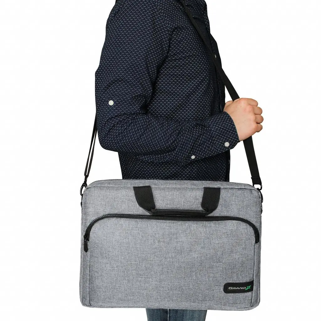 Сумка для ноутбука Grand-X 14'' SB-138 Grey (SB-138G) - фото 7