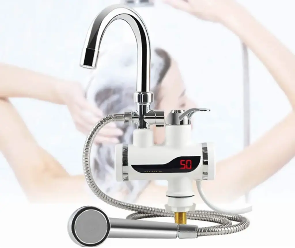 Кран-водонагрівач із душем нижнє під'єднання Instant electric heating water Faucet FT-001 - фото 2