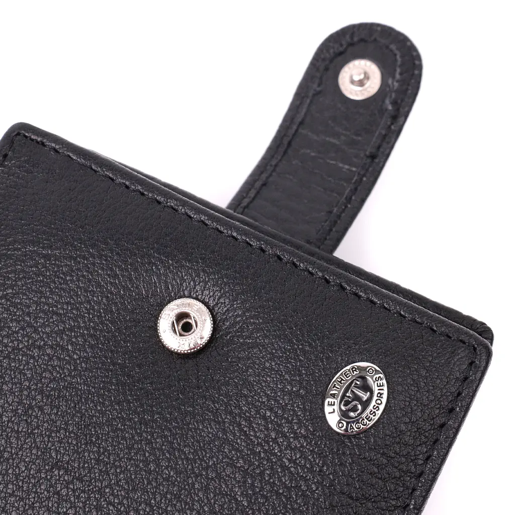 Кожаный мужской бумажник ST Leather 11,5х9,5х1,5 см acs0028309 - фото 3
