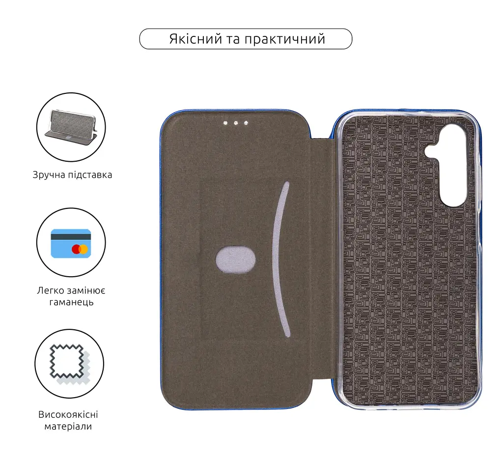 Чехол-книга ArmorStandart G-Case для Samsung A25 5G (A256) Blue - фото 3