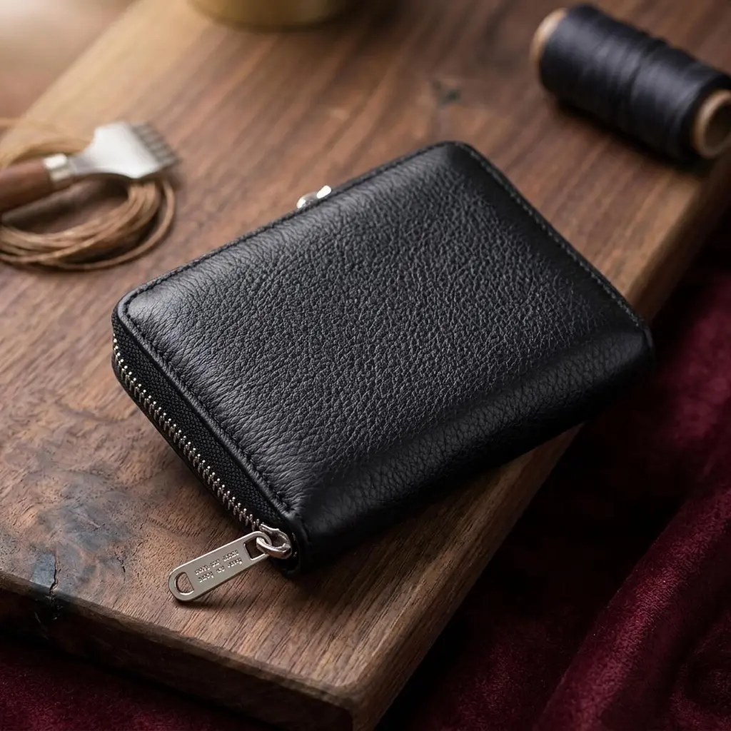 Відмінний жіночий гаманець з натуральної шкіри ST Leather 22449 чорний - фото 4