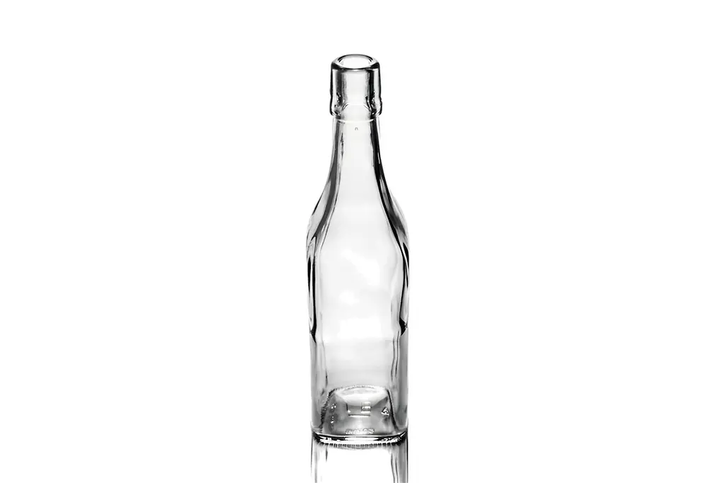 Пляшка, 3 шт, квадратна бугельна, скляна (прозора) 0,5 л. з бугельною пробкою - фото 3