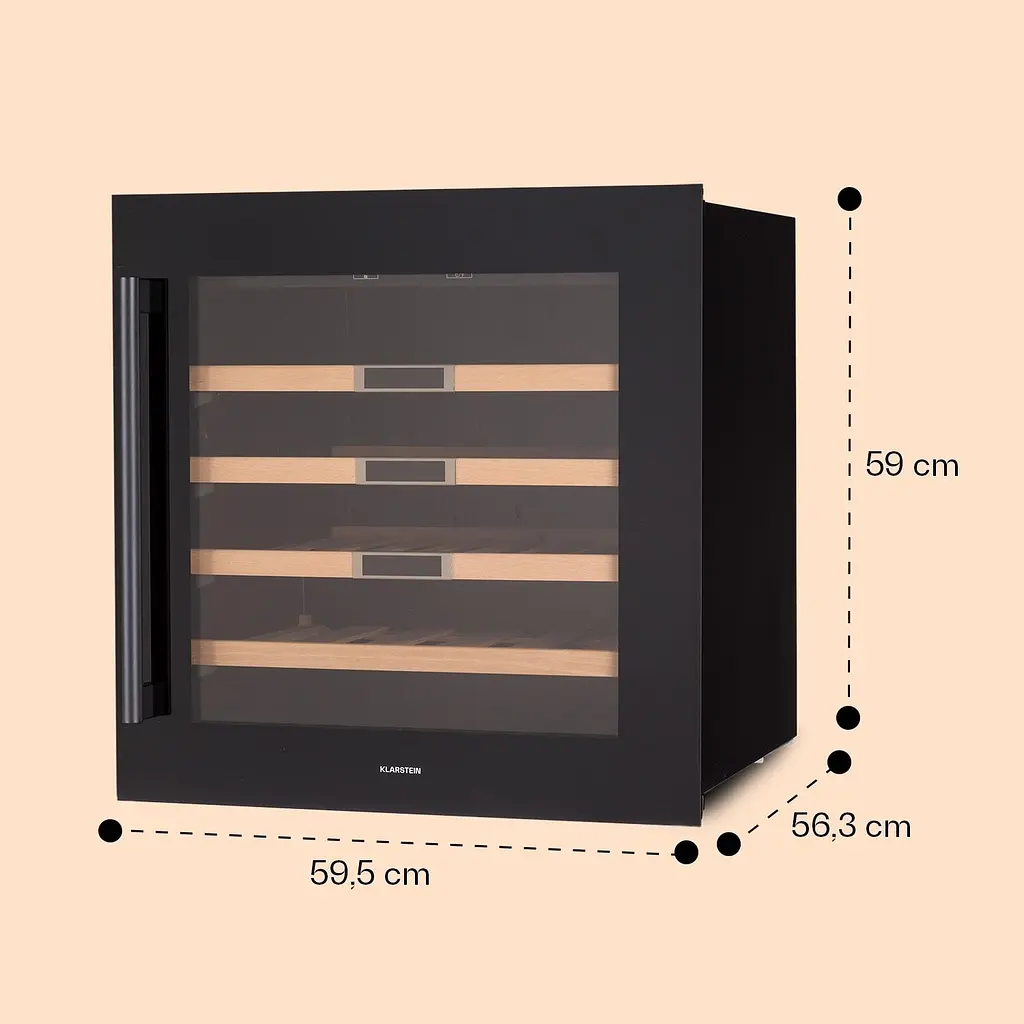 Винный холодильник встроенный Klarstein Vinsider 36 Built-In Uno (10041286) - фото 7