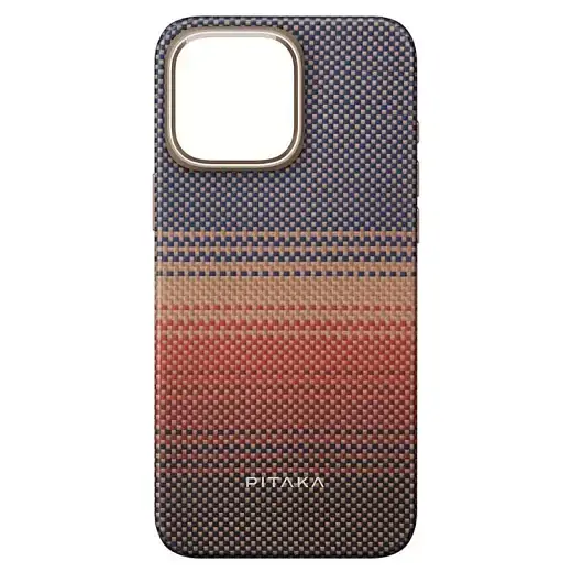 Карбоновий чохол Pitaka Tactile Woven Case Sunset для iPhone 16 Pro (KI1601SU) - фото 2