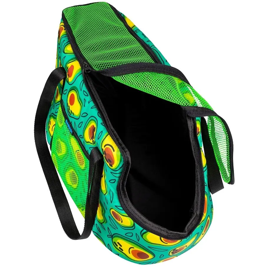 Сумка-переноска для кошек и собак Barksi размер M 45х25х25 см авокадо зеленая - фото 3