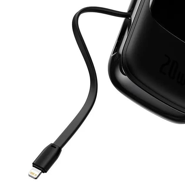 Портативний акумулятор - зовнішня батарея Baseus Qpow Pro (With Lightning Cable) 20000mAh 20W 5A (PPQD060201) - фото 6