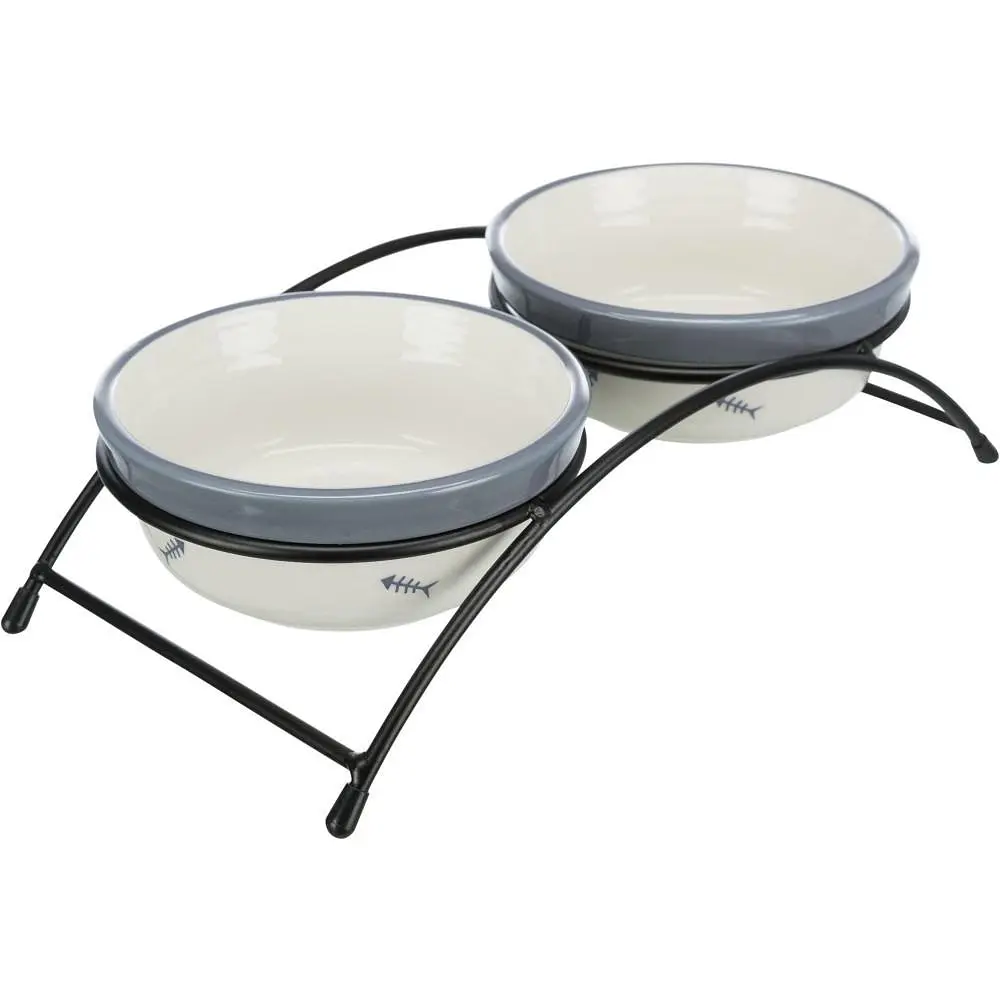 Миски керамические на подставке Trixie Eat on Feet 2 x 300 мл / 12 см - фото 2