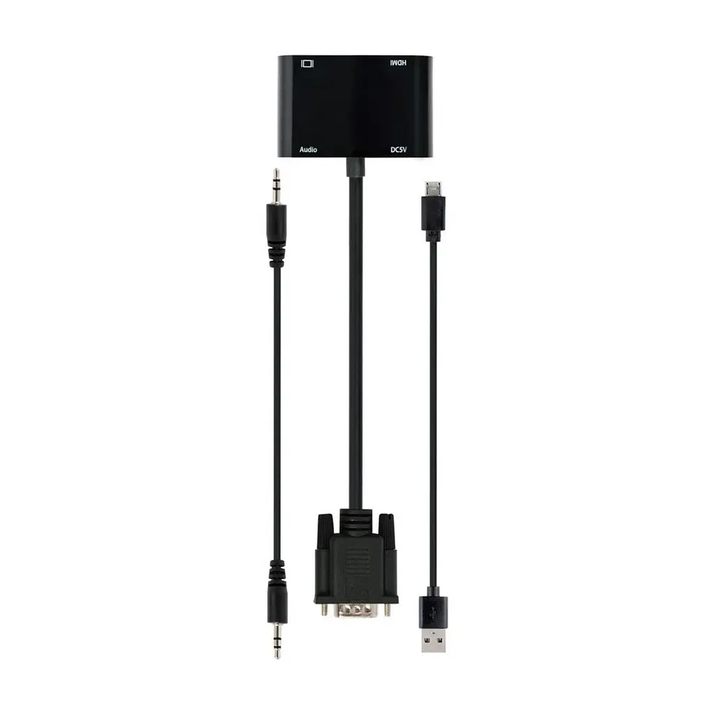 Переходник Cablexpert VGA to HDMI/VGA+audio 3.5mm (A-VGA-HDMI-02) - фото 3