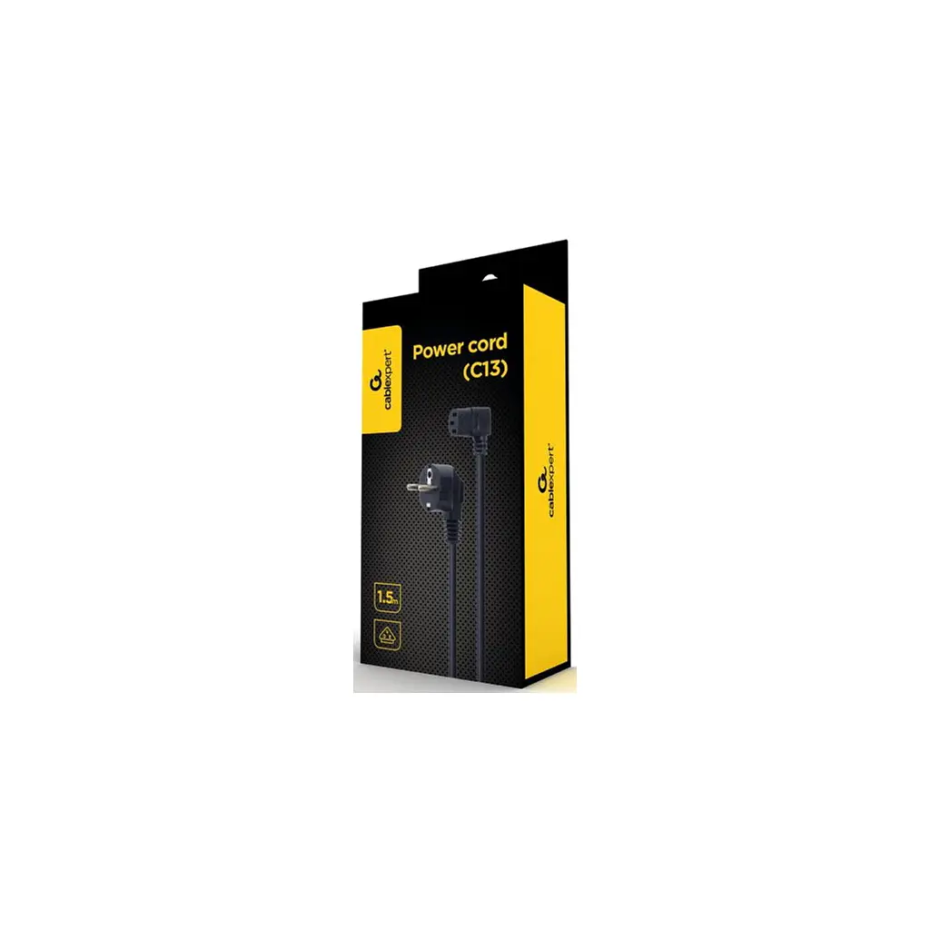 Кабель живлення C13 1.5m 90° corner Cablexpert (PC-186A-VDE1B-1.5M) - фото 3