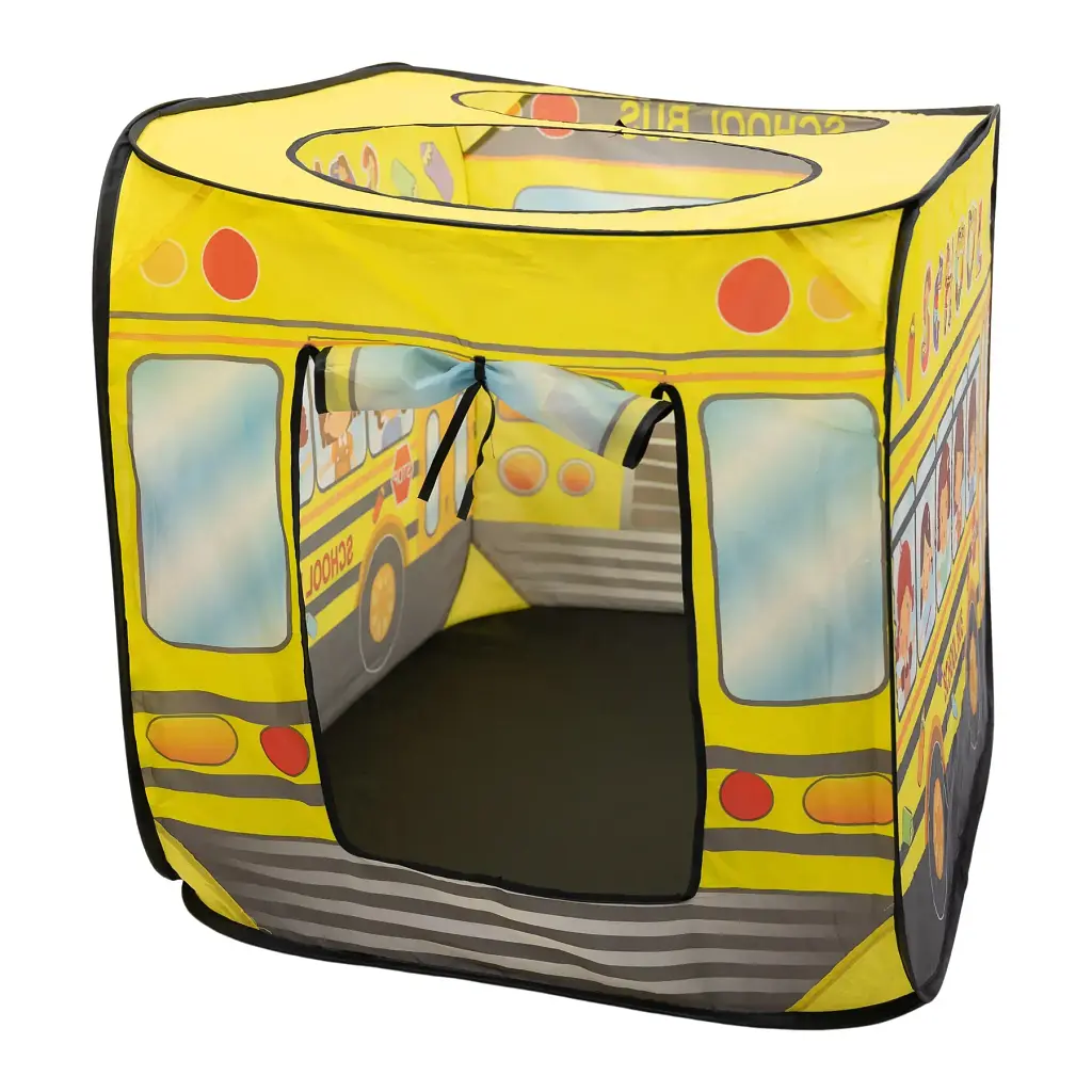 Намет дитячий ігровий LUGI HP-S-5NDY Шкільний автобус 110х70х66 см жовтий - фото 6