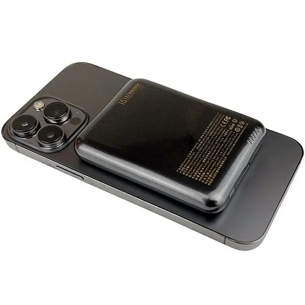 Зовнішній павербанк Remax 5000 mAh 20W RPP-509 MagSafe зі швидкою зарядкою PD+QC USB-C, Чорний - фото 10