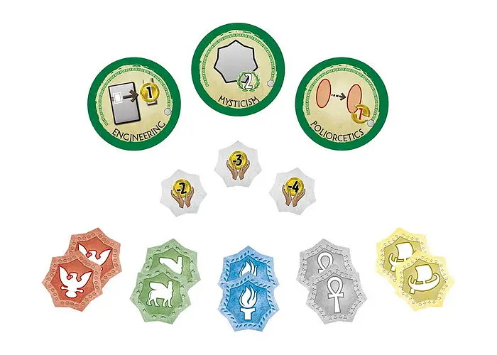 Настольная игра Ігромаг 7 Чудес: Дуэль. Пантеон (7 Wonders Duel: Pantheon) (англ.) (ВР_7ДП) - фото 4